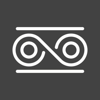 Data Transformation Line Inverted Icon vector