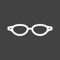 Sunglasses Line Inverted Icon vector