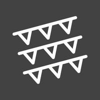 Garlands Line Inverted Icon vector