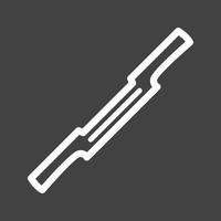 Spokeshave Line Inverted Icon vector