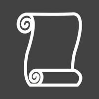 Scroll Line Inverted Icon vector