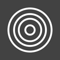 Strategic Focus Line Inverted Icon vector