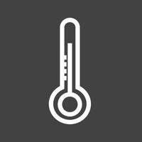 Temperature Check Line Inverted Icon vector