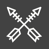 Arrows Line Inverted Icon vector