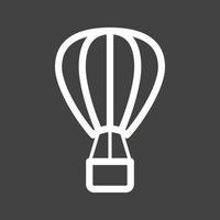 Balloon Line Inverted Icon vector