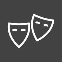 Theatre Line Inverted Icon vector