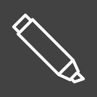 Marker Line Inverted Icon vector