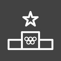 Winners Line Inverted Icon vector
