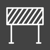 Barrier Line Inverted Icon vector