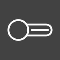 Switch Off Line Inverted Icon vector