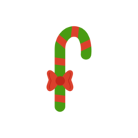 arquivo png de bastão de doces de natal dos desenhos animados com fundo transparente.