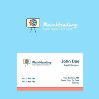 Presentation logo Design with business card template Elegant corporate identity Vector