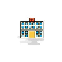 Flat Hospital Icon Vector