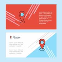 Location abstract corporate business banner template horizontal advertising business banner vector