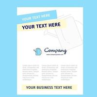 Water shower Title Page Design for Company profile annual report presentations leaflet Brochure Vector Background