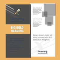 Sword Company Brochure Title Page Design Company profile annual report presentations leaflet Vector Background