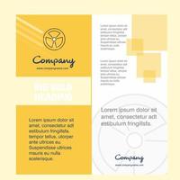 Fan Company Brochure Title Page Design Company profile annual report presentations leaflet Vector Background