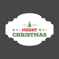 Christmas greetings card design with grey background vector