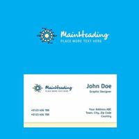 Setting gear logo Design with business card template Elegant corporate identity Vector