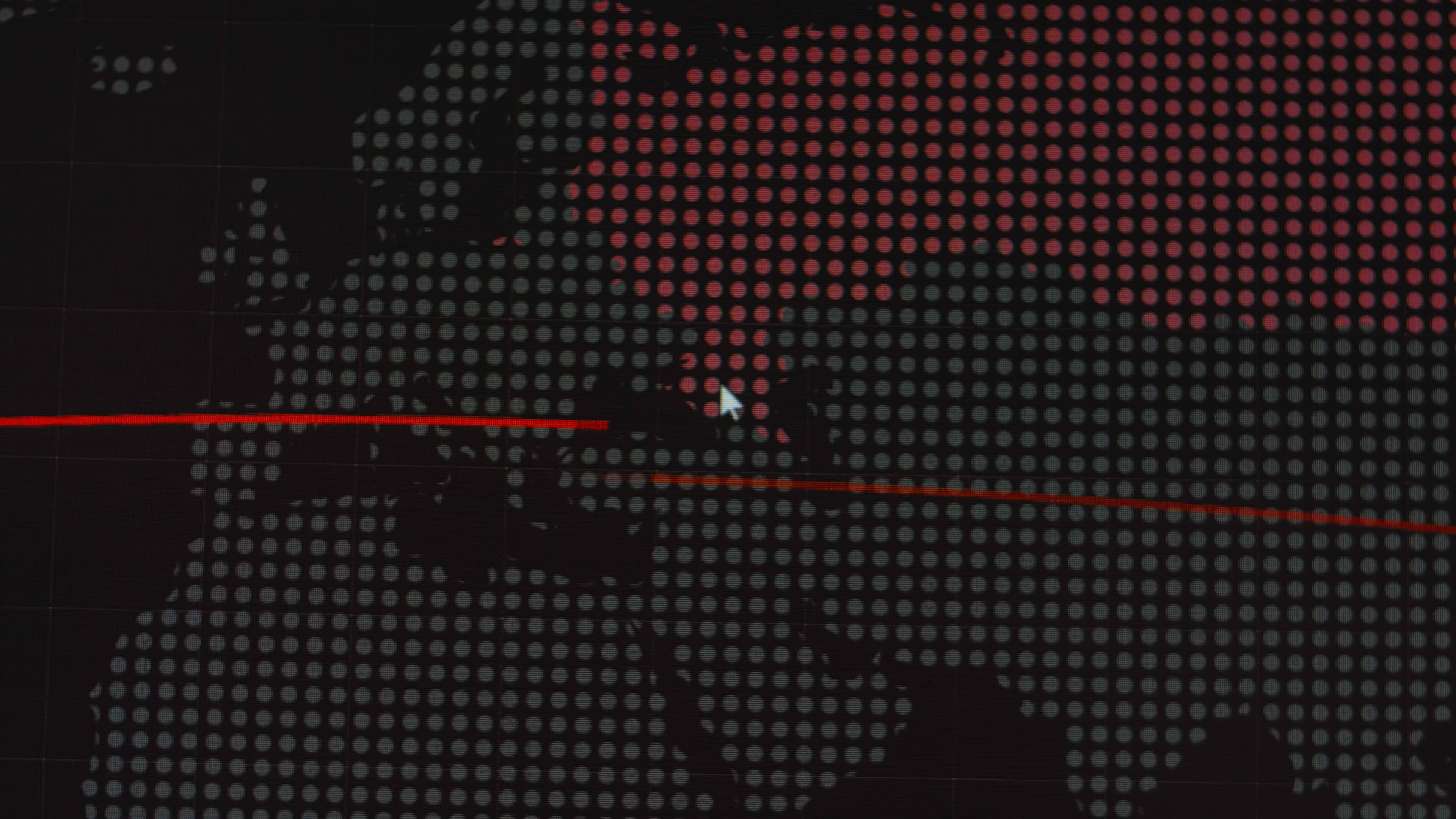 World map with different targets for cyber attack. Hacking and