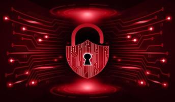 Modern Cybersecurity Technology Background with padlock vector