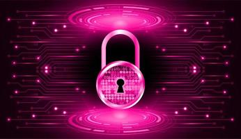 Modern Cybersecurity Technology Background with lock vector