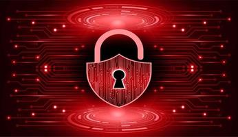 Modern Cybersecurity Technology Background with padlock vector