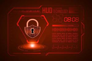 Modern HUD Technology Screen Background vector