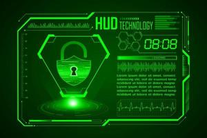 Modern HUD Technology Screen Background vector