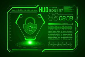 Modern HUD Technology Screen Background vector