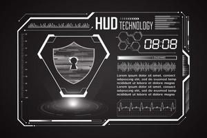 Modern HUD Technology Screen Background vector