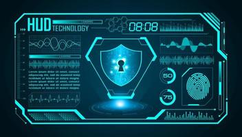 Modern HUD Technology Screen Background vector