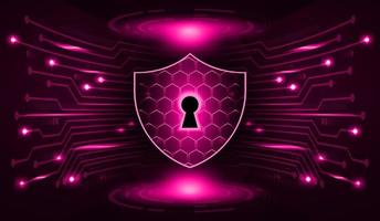 Modern Cybersecurity Technology Background with lock vector