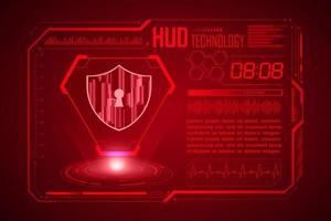 Modern HUD Technology Screen Background vector