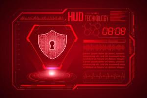 Modern HUD Technology Screen Background vector