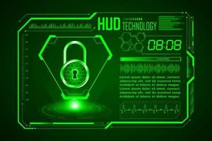 Modern HUD Technology Screen Background vector