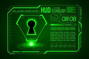 Modern HUD Technology Screen Background vector