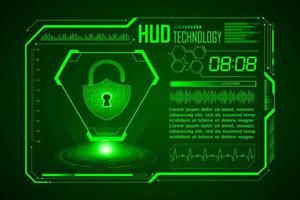 Modern HUD Technology Screen Background vector