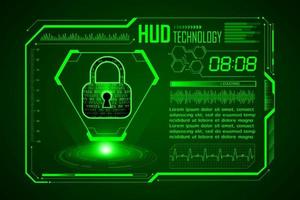 Modern HUD Technology Screen Background vector