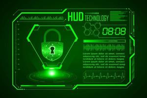 Modern HUD Technology Screen Background vector