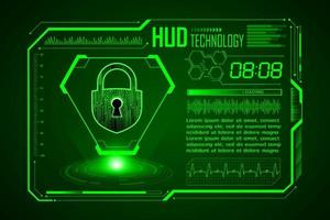 Modern HUD Technology Screen Background vector