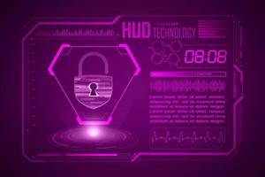 Modern HUD Technology Screen Background vector