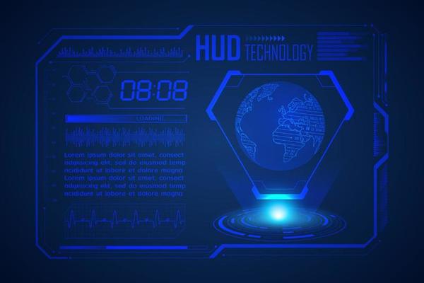 Modern HUD Technology Screen Background