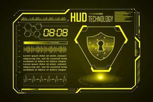 Modern HUD Technology Screen Background vector