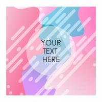 Colorful background with typography vector