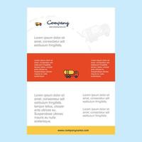 Template layout for Tanker truck comany profile annual report presentations leaflet Brochure Vector Background