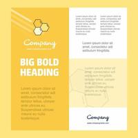 Cells Business Company Poster Template with place for text and images vector background