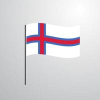 Faroe Islands waving Flag vector