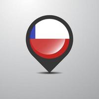 Chile Map Pin vector