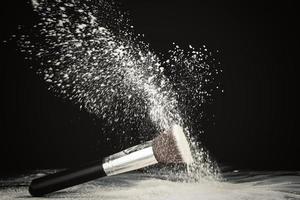 Make-up brush with powder photo